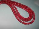  Red spinel beads