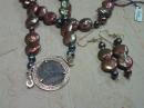 pearl and roman coin pendant