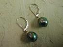 Tahitian pearl earrings